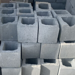 Meio Bloco de Concreto Estrutural Rústico 10/15/20