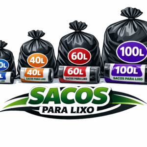 Saco de Lixo Preto  40L 60L 100L pacote com 5 KG